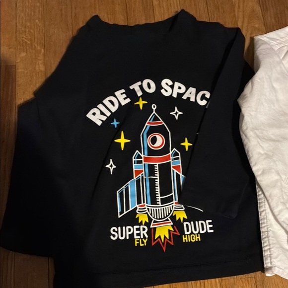 Assorted Kids Graphic Long Sleeve Shirt Set with one Dress Shirt - Picture 9 of 13